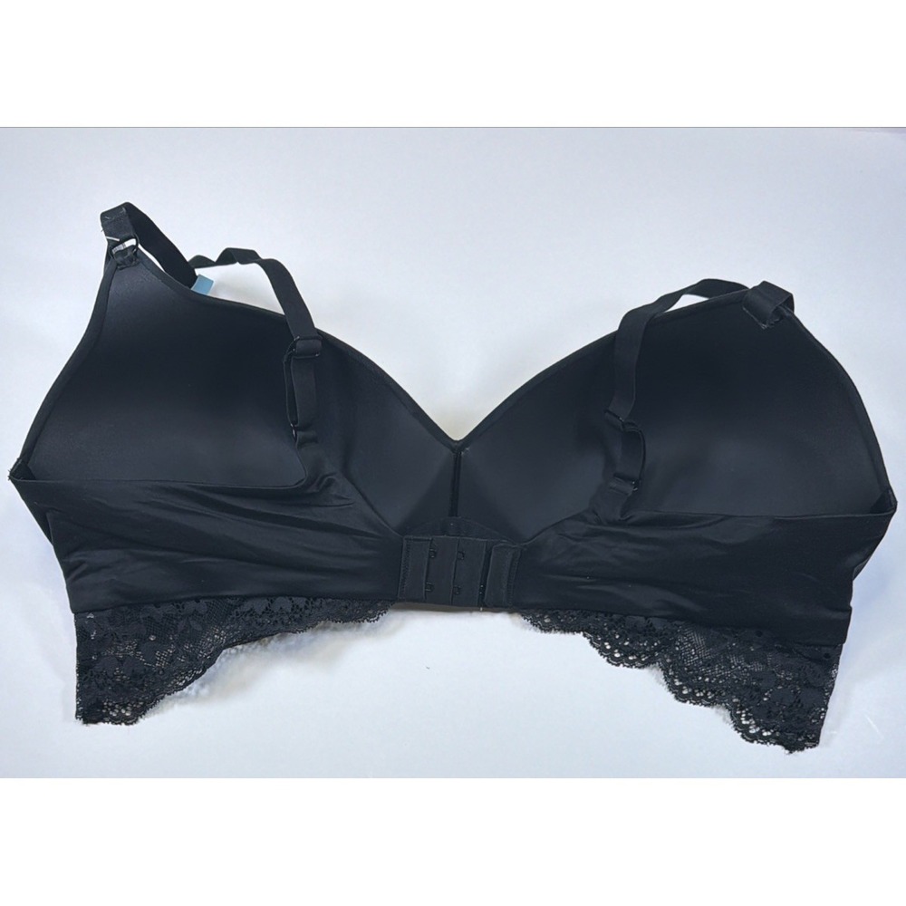 Maidenform DM1196 Lift Wireless Bra Lightly Padded Lace Womens 40C Black - Picture 6 of 9